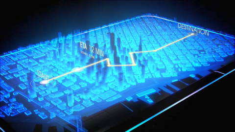 Leia video holograafiliselt ekraanilt kaardi vaatamisest. Kaader videost.