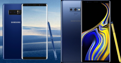 Samsung Galaxy Note 8 vs Note 9.