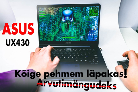 asus UX430 Zenbook Arvutimängud