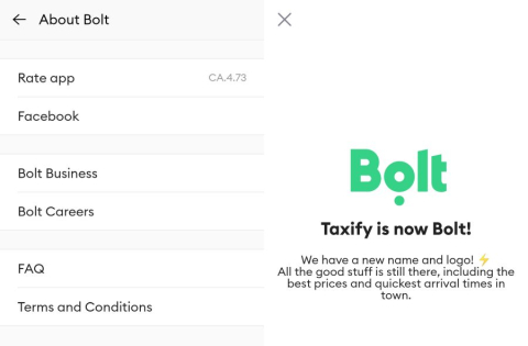 Taxify - Bolt