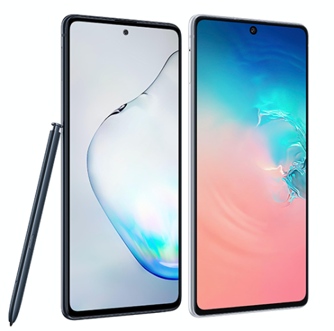 Samsung Galaxy Note10 Lite ja S10 Lite