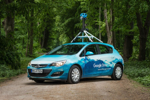 Google Street View auto. Foto: Google