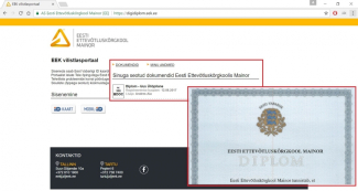 Mainori digitaalsed diplomid.