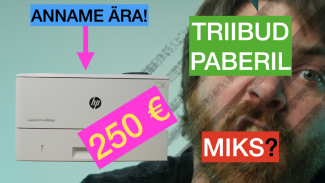 Miks printer jätab triibud paberile